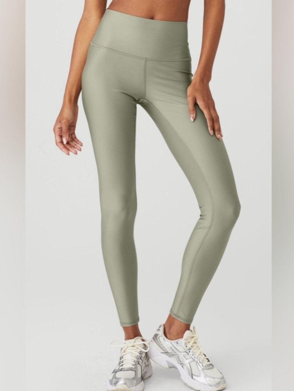 NWT Alo Yoga High-Waist Airlift Legging Limestone Women's L Performance Gym Run